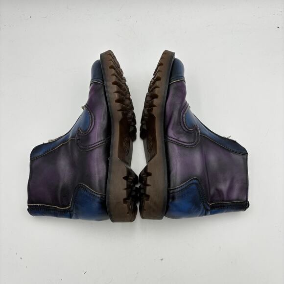 VTG John Fluevog x Dr. Doc Martens Colorblock Boots Men's 8 Made in England Rare - Picture 6 of 14